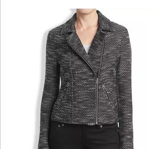 Lucky Brand asymmetrical black and white jacket